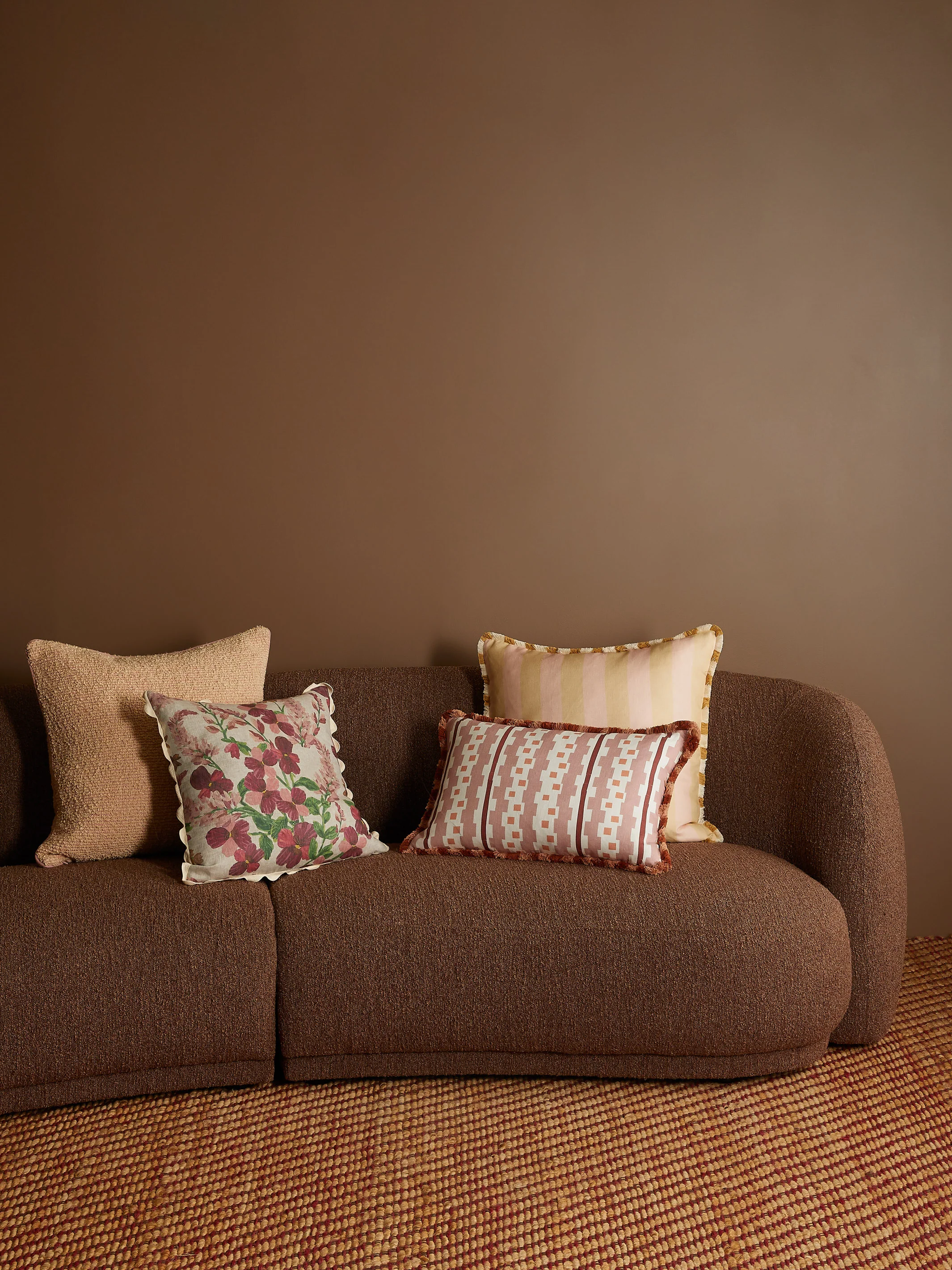 Cloud Pink Boucle Cushion - Image 3