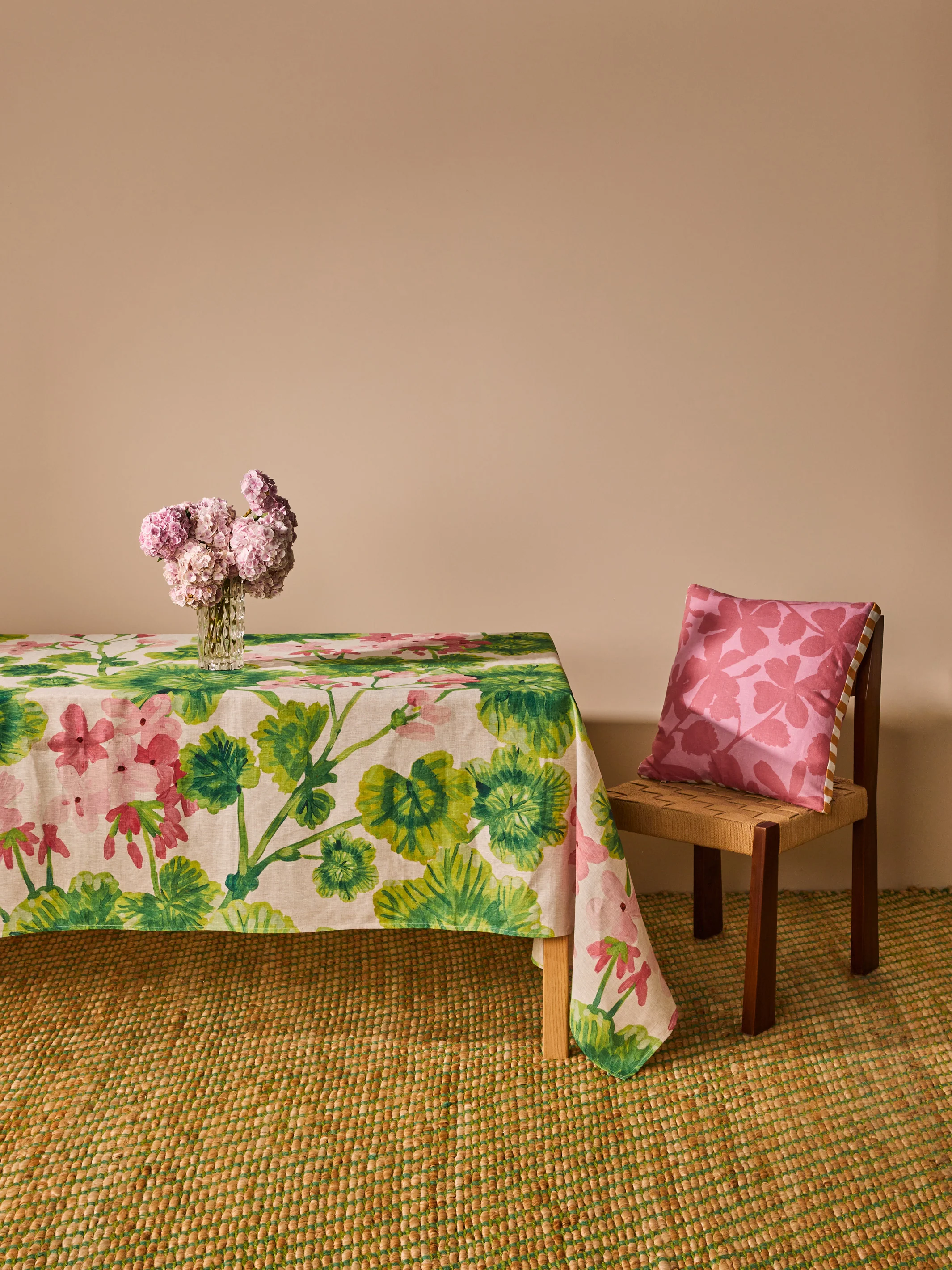 Geranium Multi Linen Tablecloth - Image 8