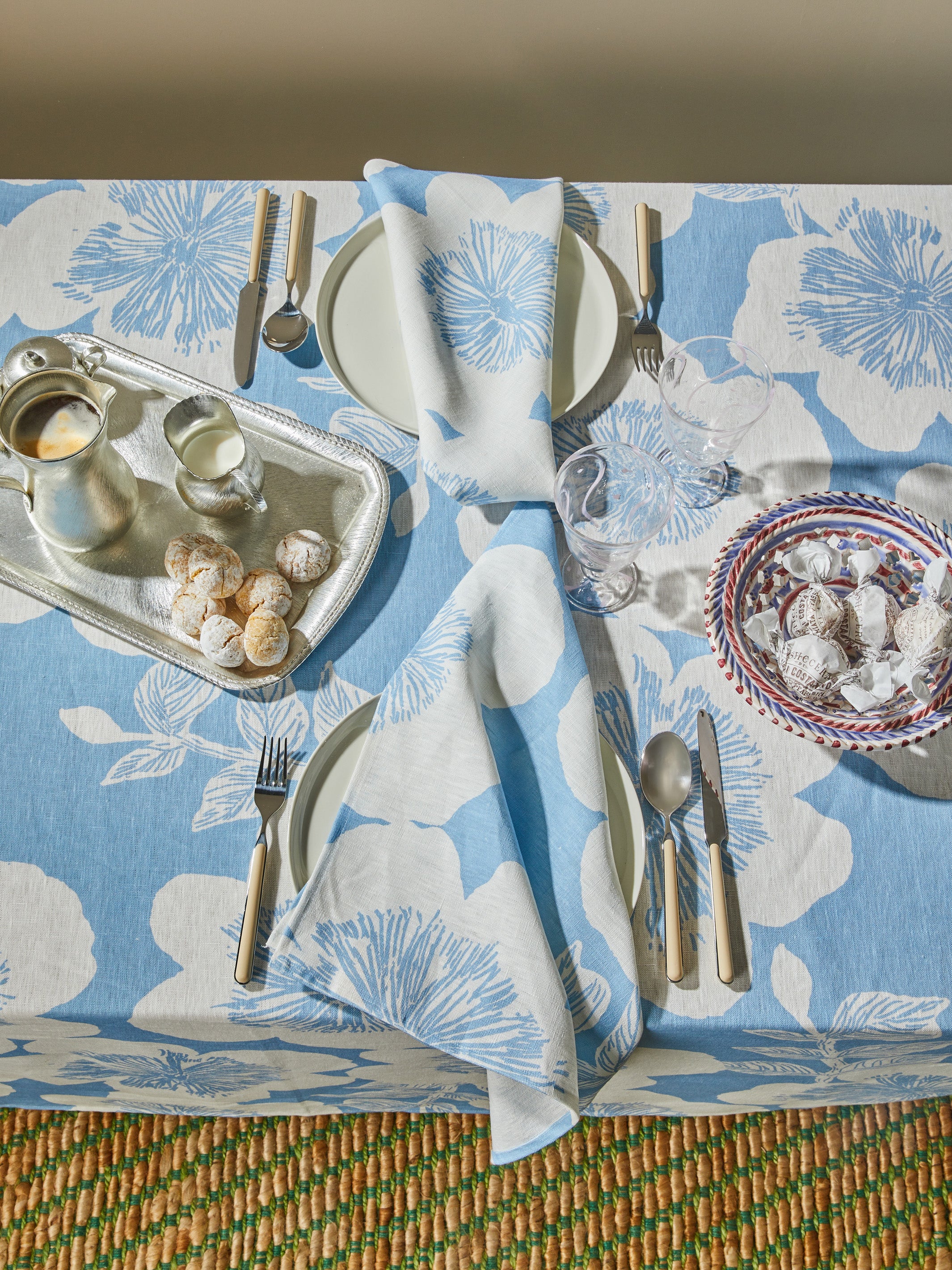 Jardin Dove Linen Napkins - Image 3