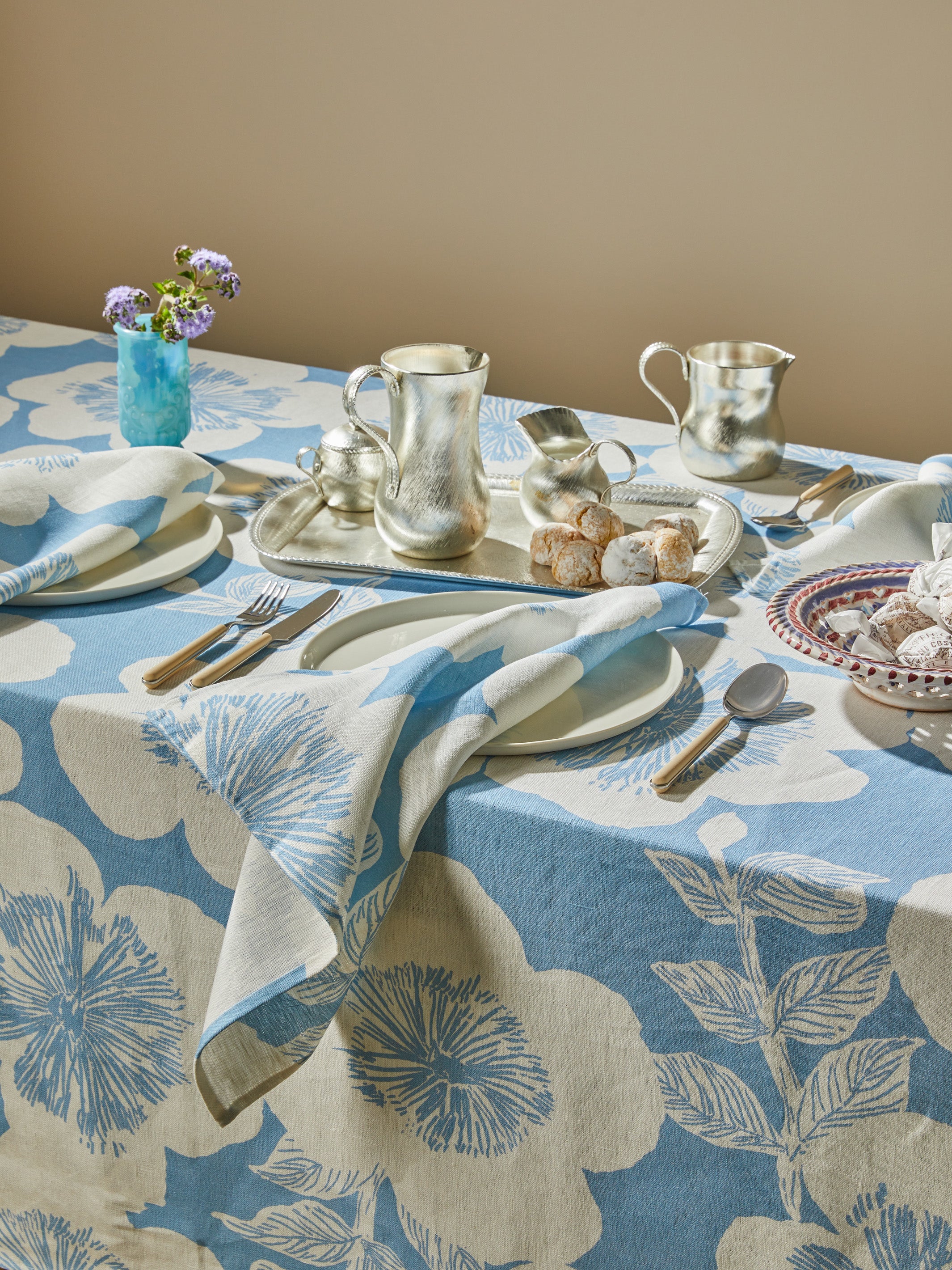 Jardin Dove Linen Napkins - Image 5