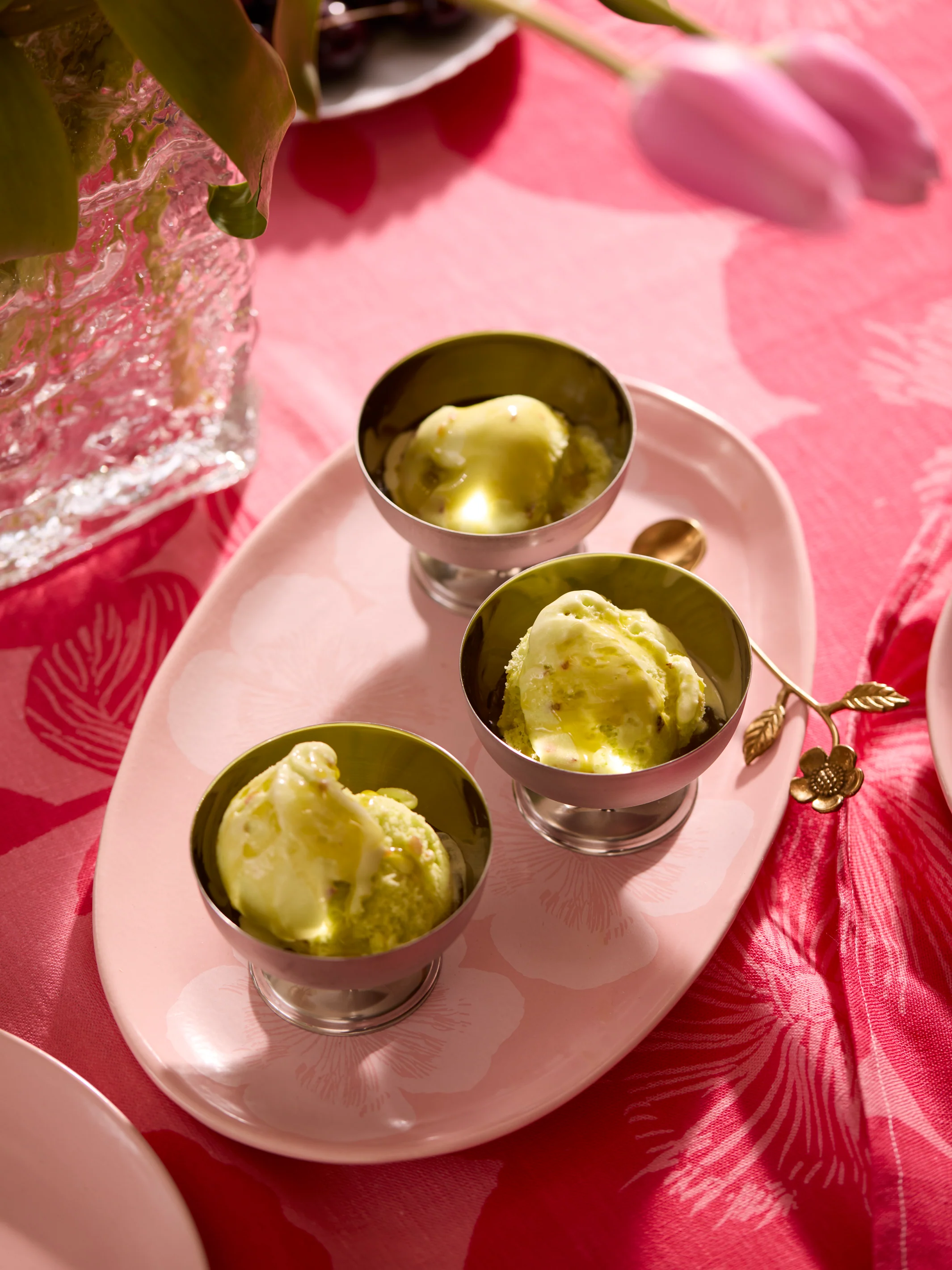 Jardin Pink Oval Plate - Image 4