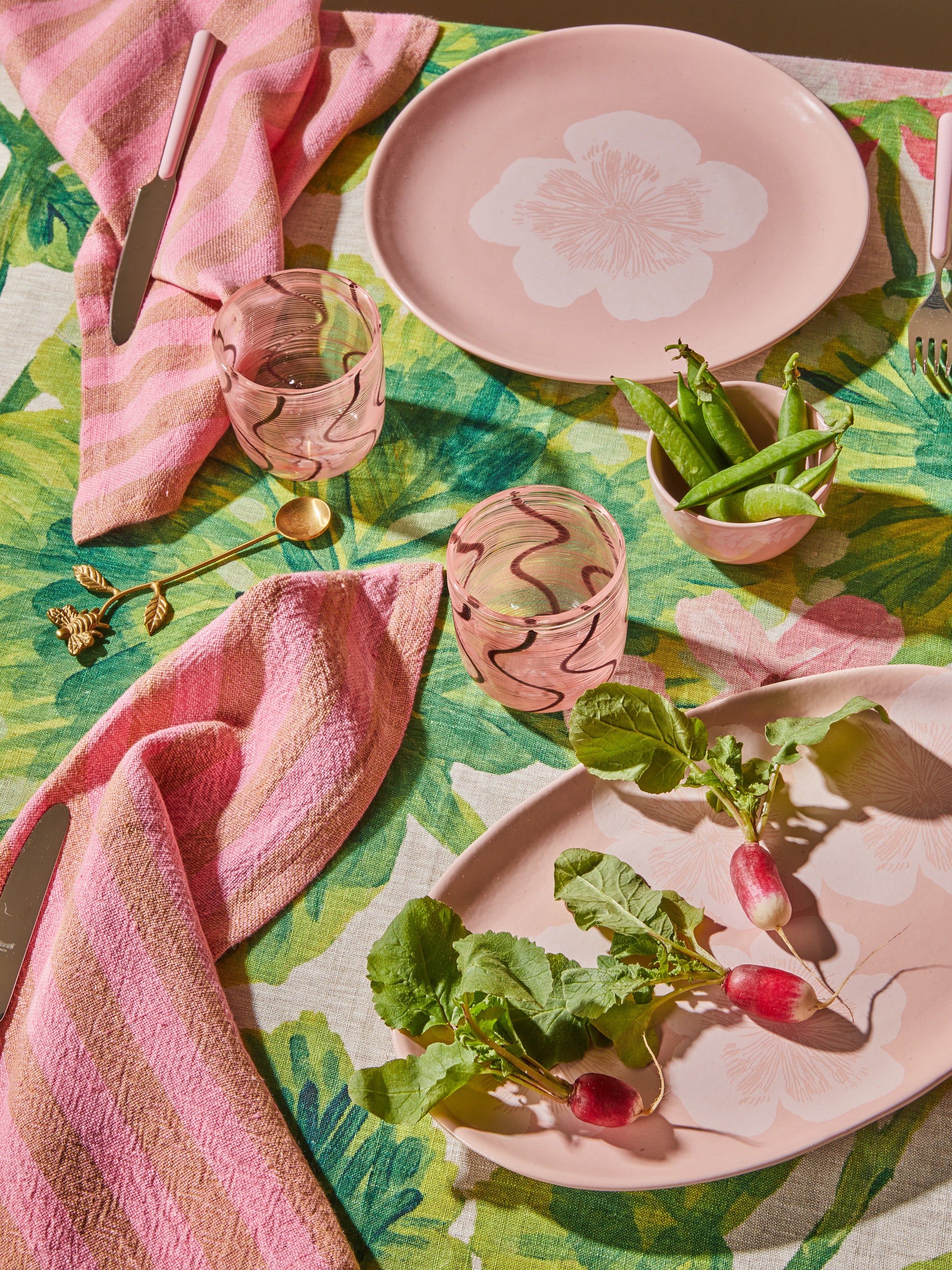 Jardin Pink Oval Plate - Image 7