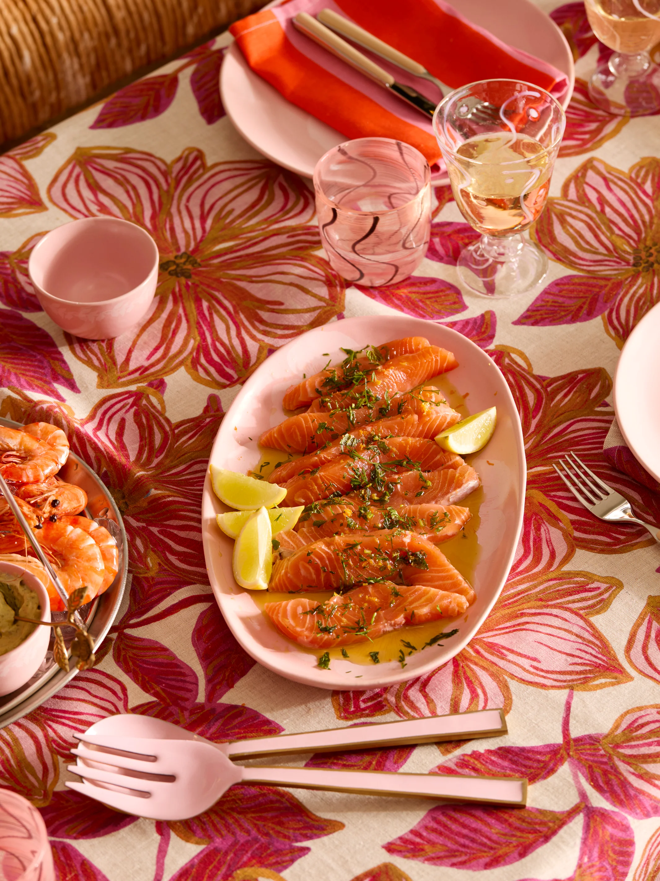 Jardin Pink Oval Plate - Image 8