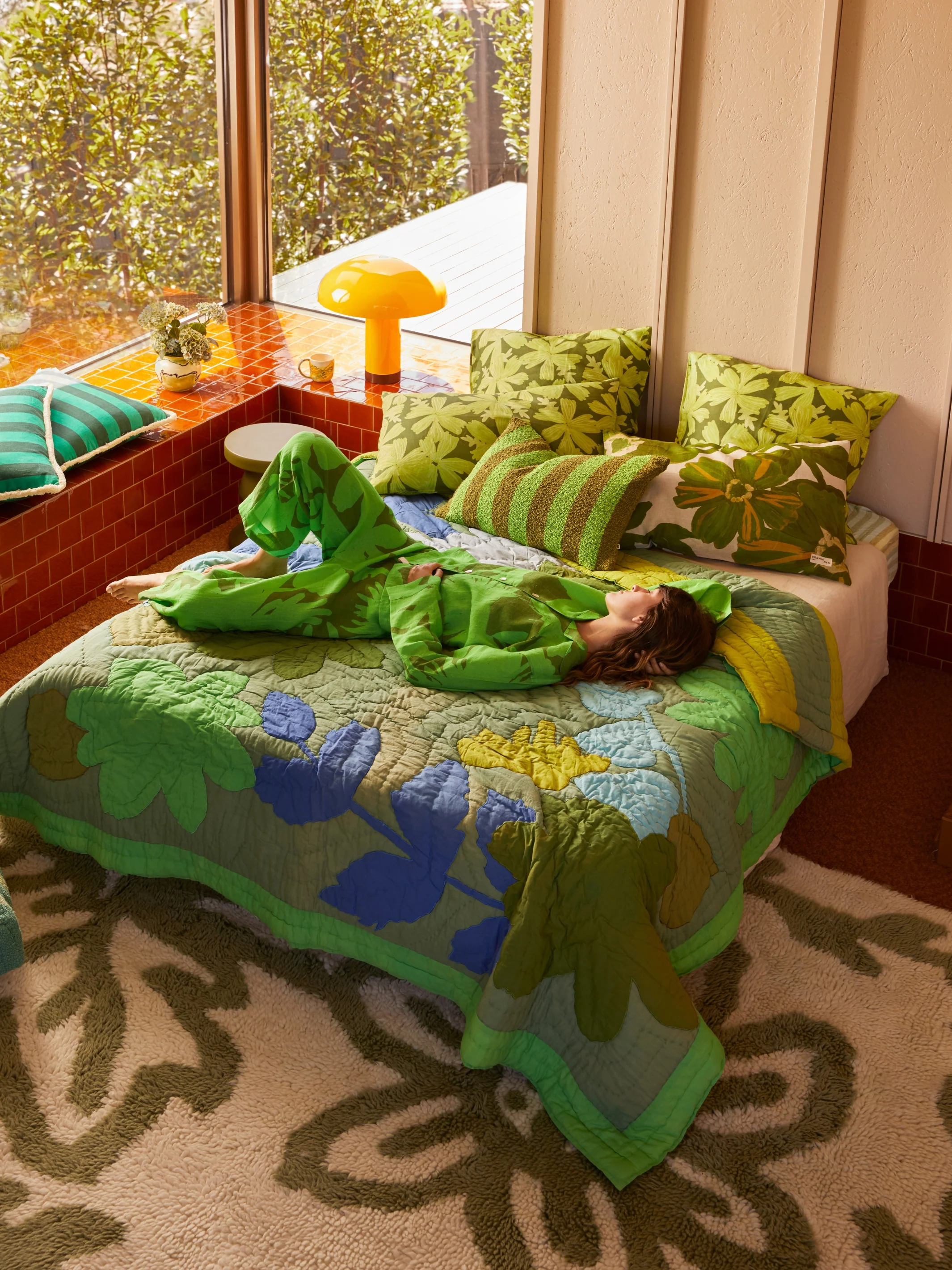 Mave Khaki Linen European Pillowcases - Image 4