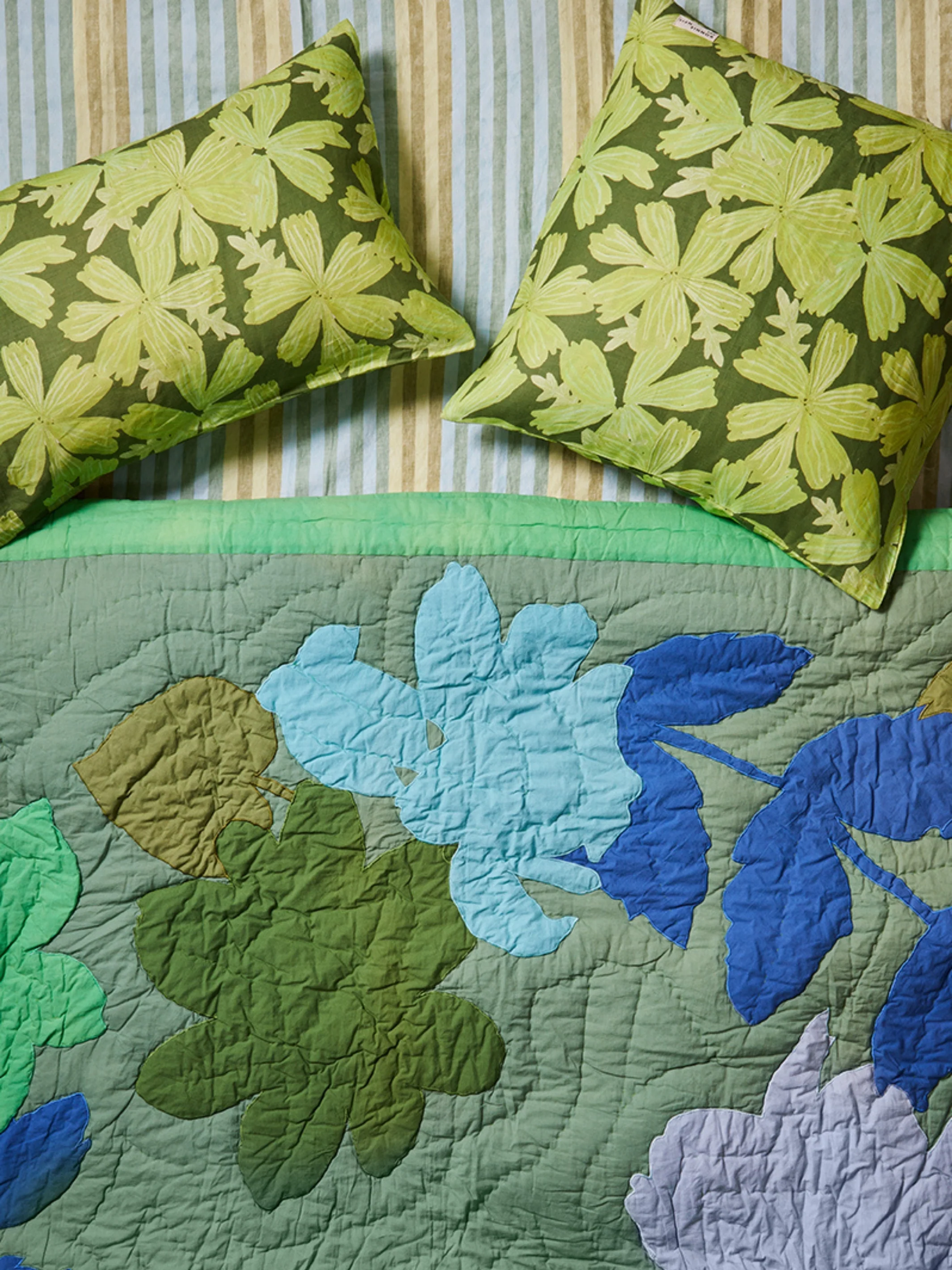 Mave Khaki Linen European Pillowcases - Image 6