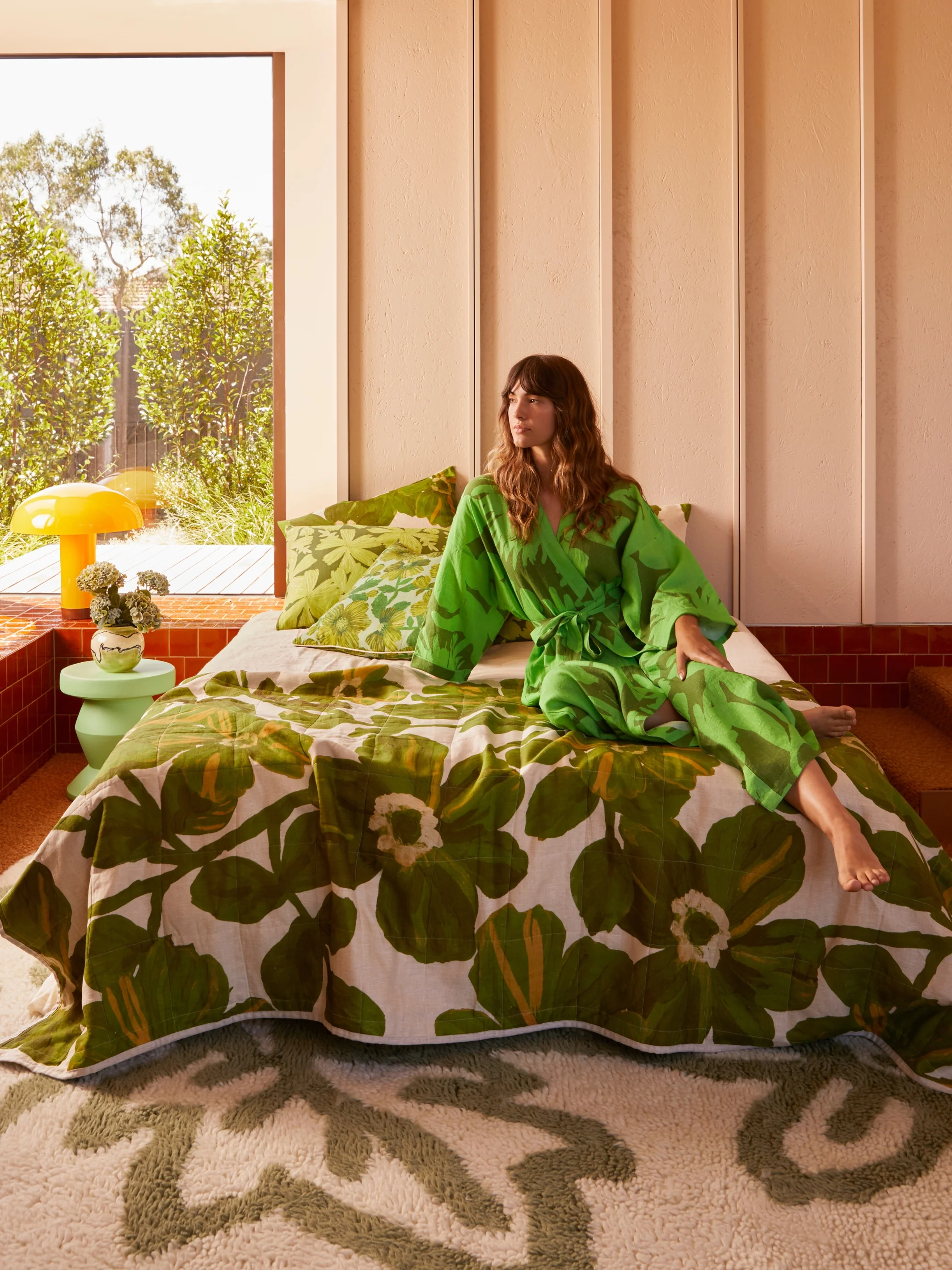 Mave Khaki Linen Standard Pillowcases - Image 3