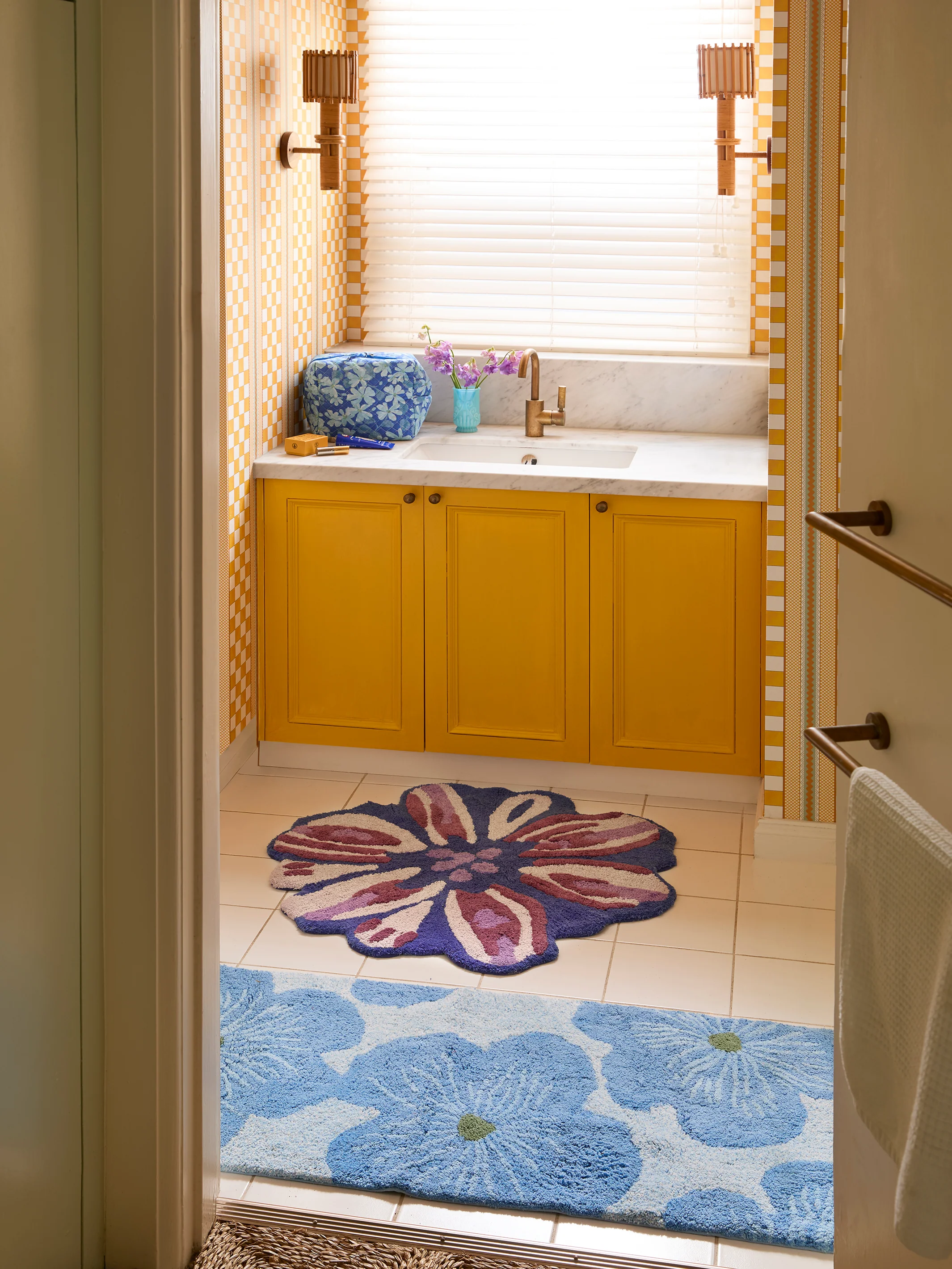 Meadow Blue Bath Mat - Image 4