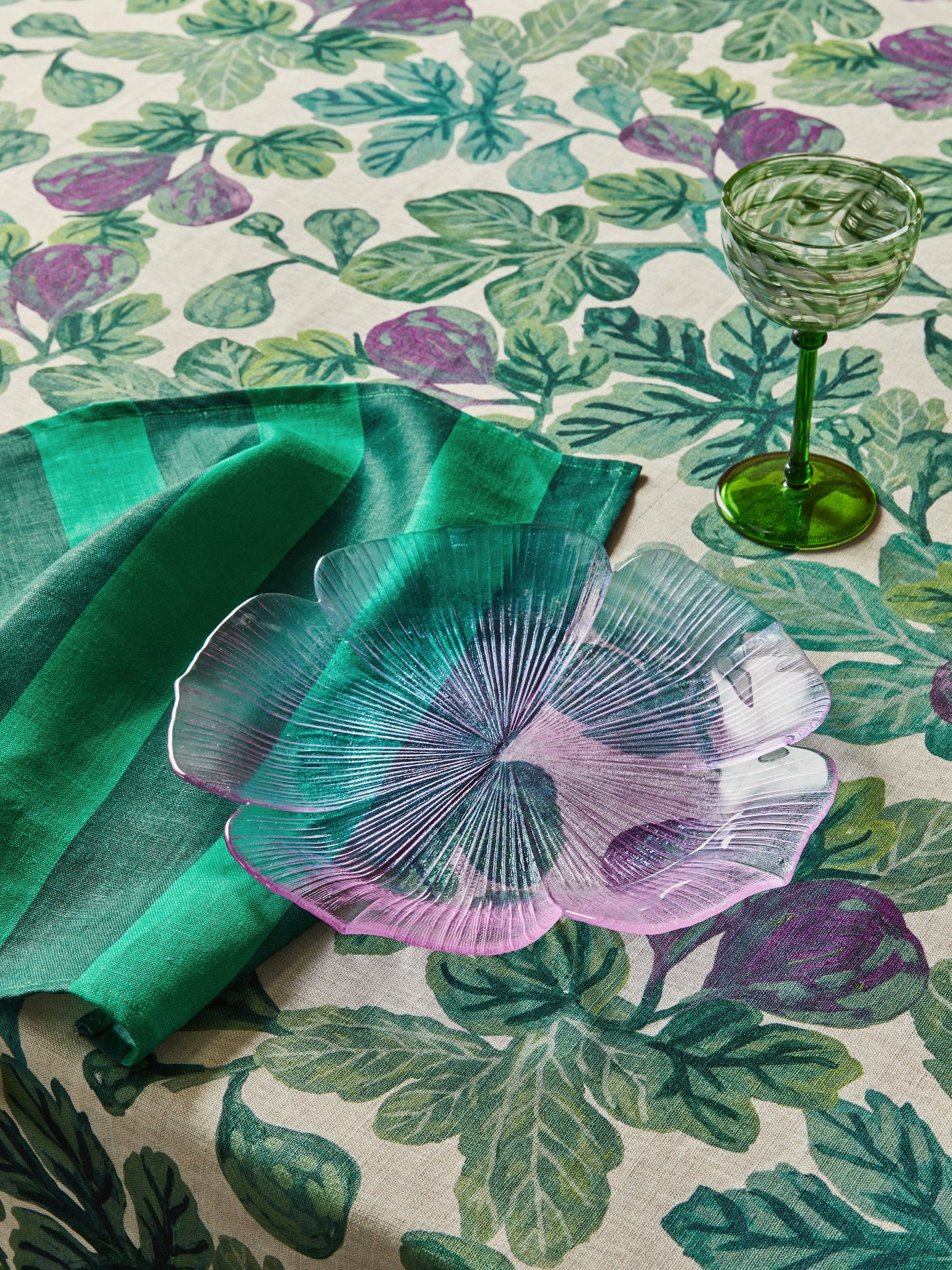 Stripe Emerald Napkins - Image 3