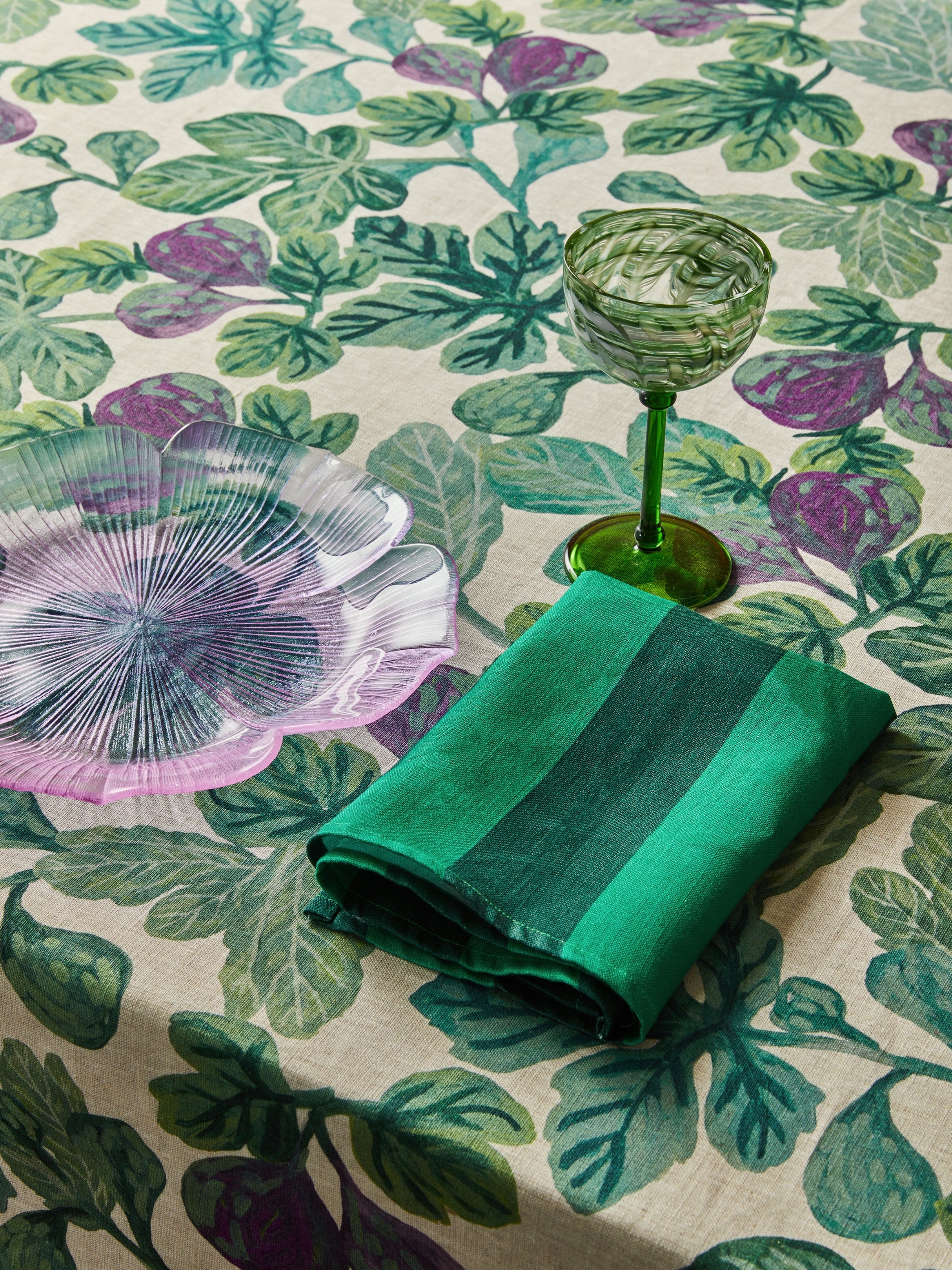 Stripe Emerald Napkins - Image 5