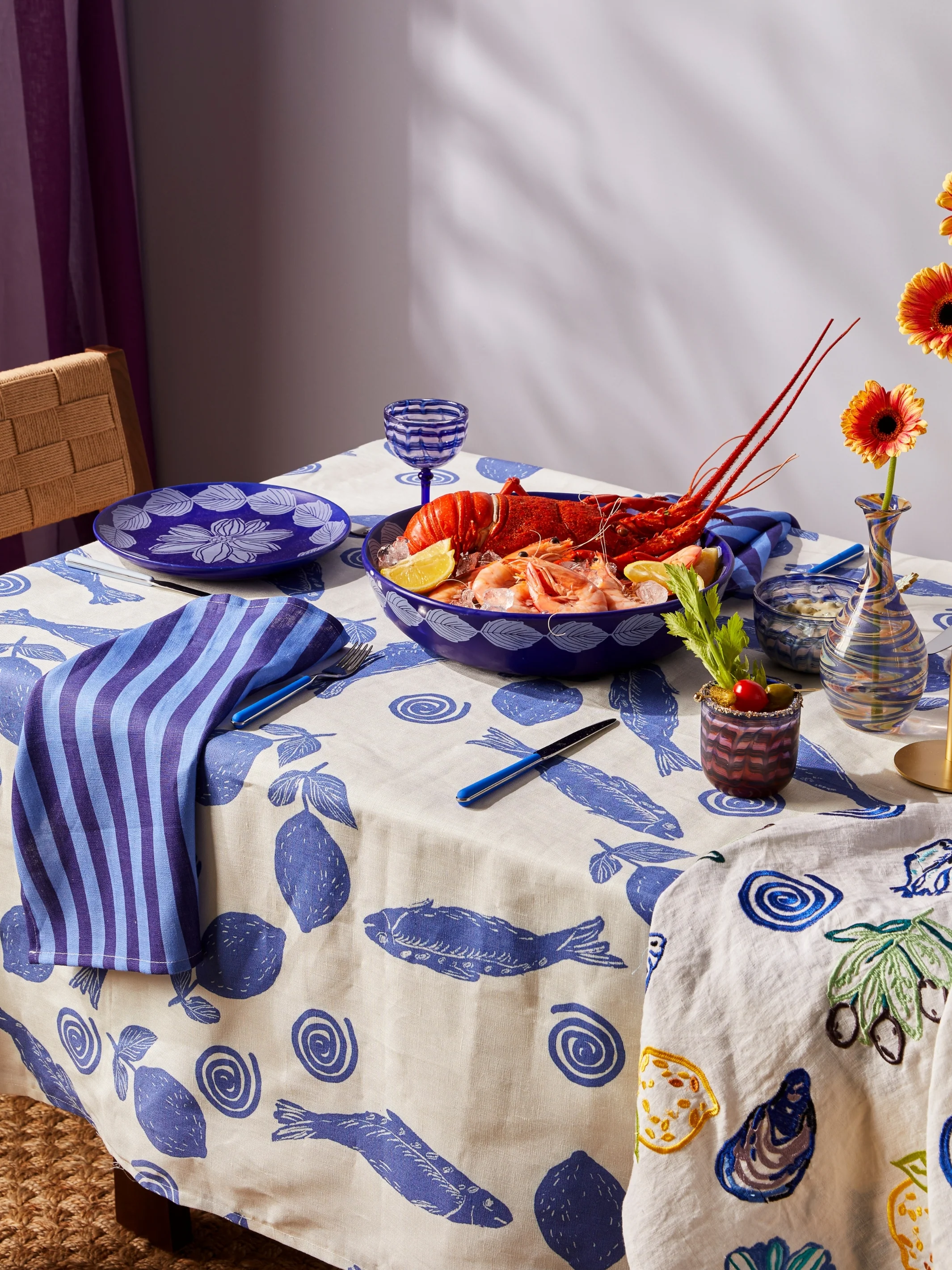 Watercolour Blue Coupes - Image 5