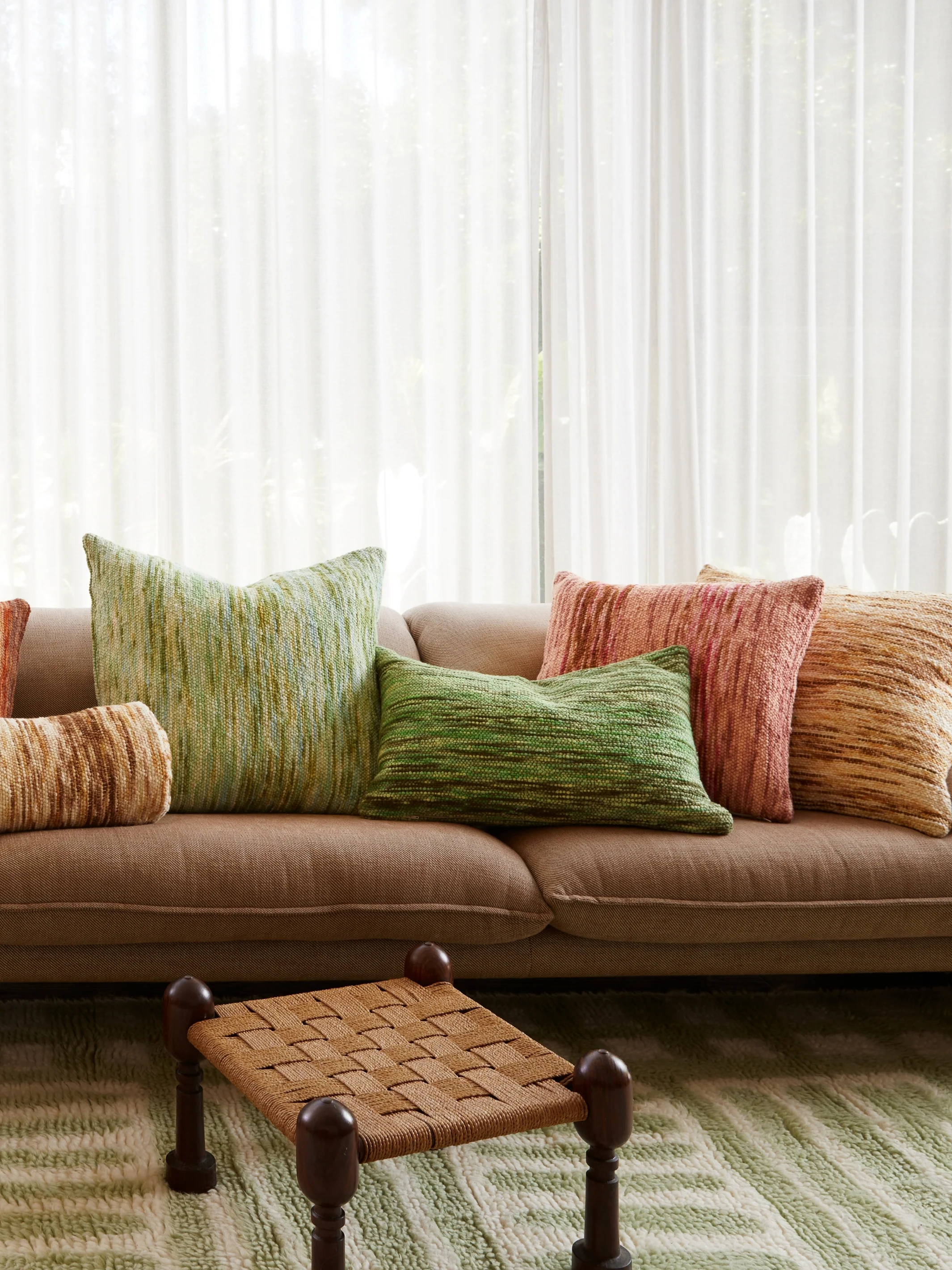 Wool Marle Emerald Cushion - Image 3