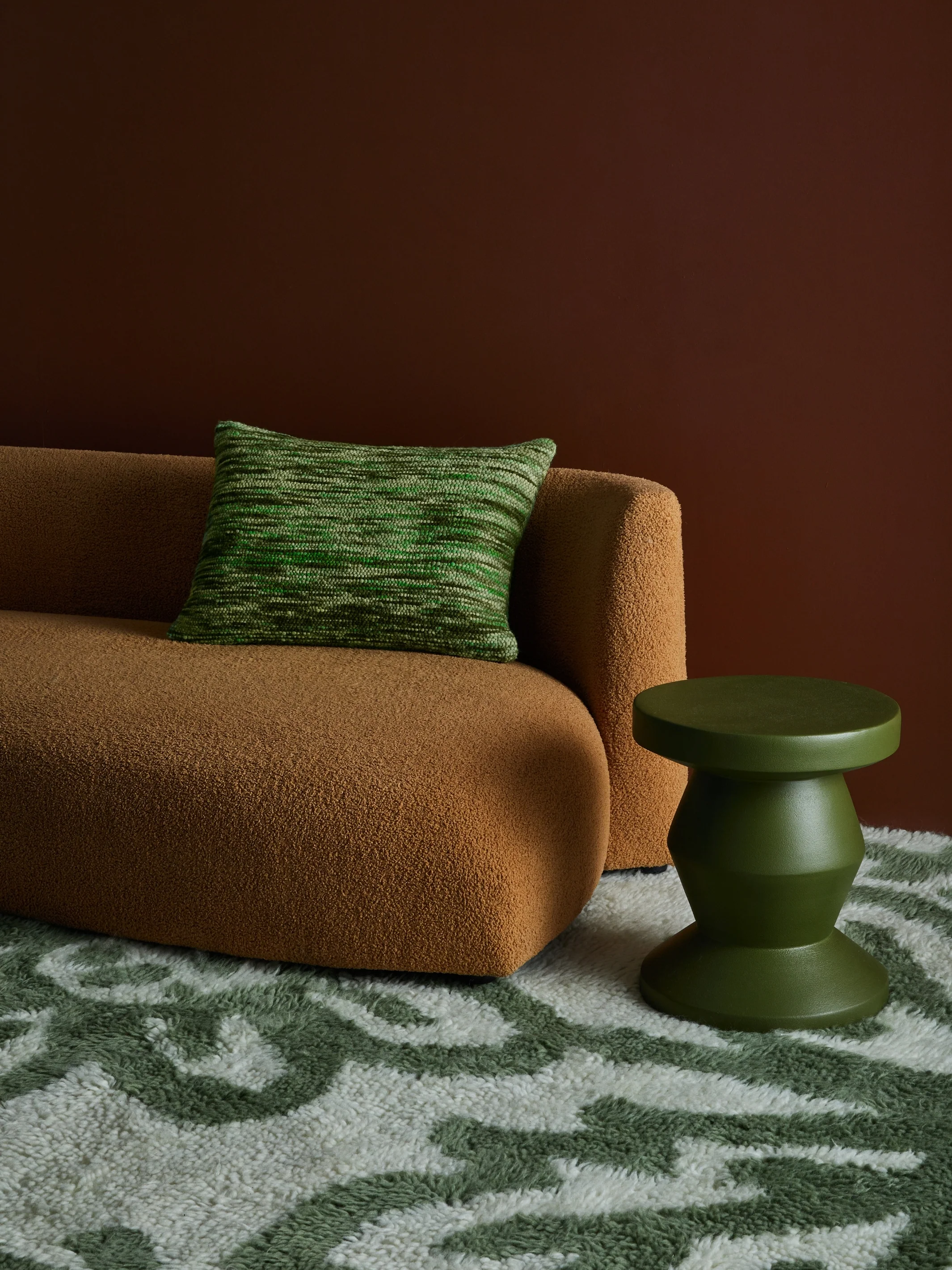 Wool Marle Emerald Cushion - Image 5