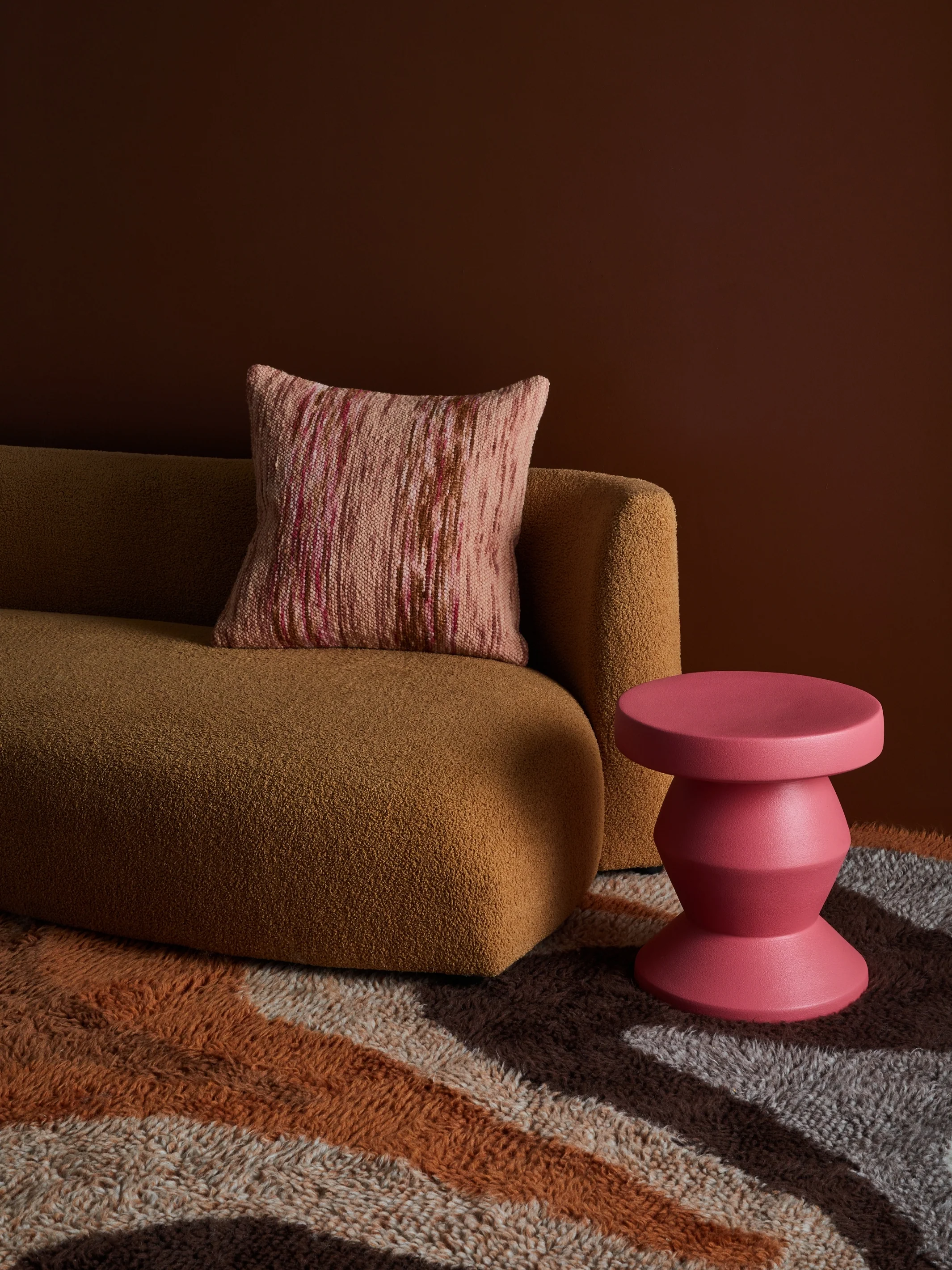 Wool Marle Pink Cushion - Image 4