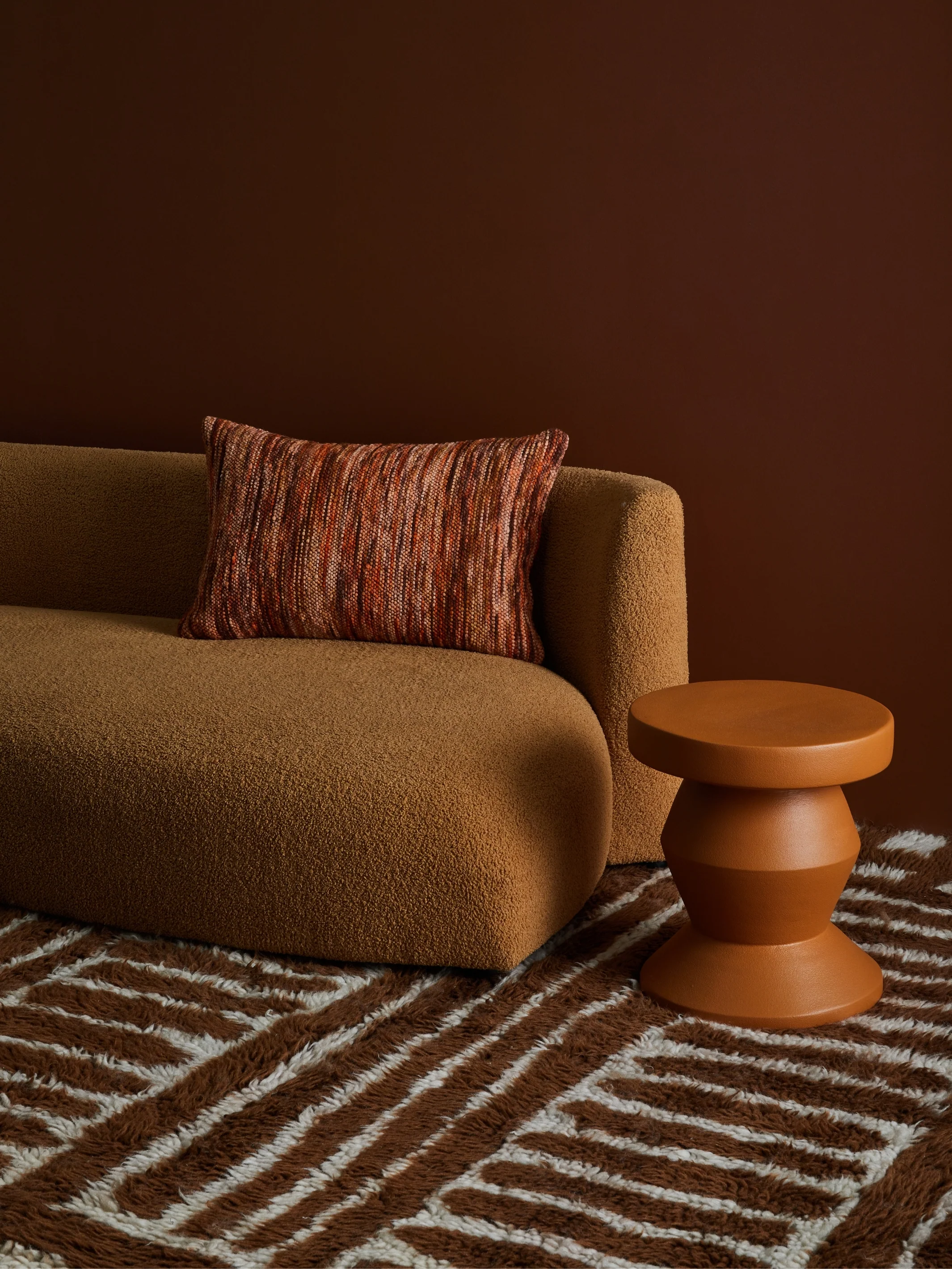 Wool Marle Rust Cushion - Image 6