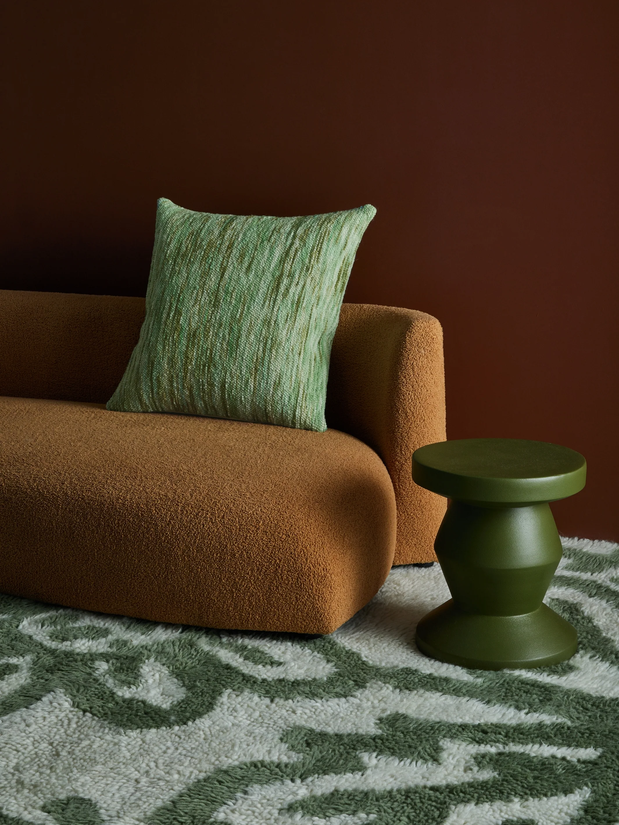 Wool Marle Sage Cushion - Image 5